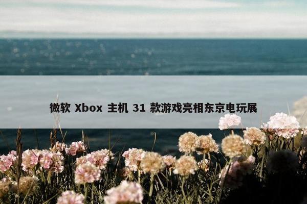 微软 Xbox 主机 31 款游戏亮相东京电玩展