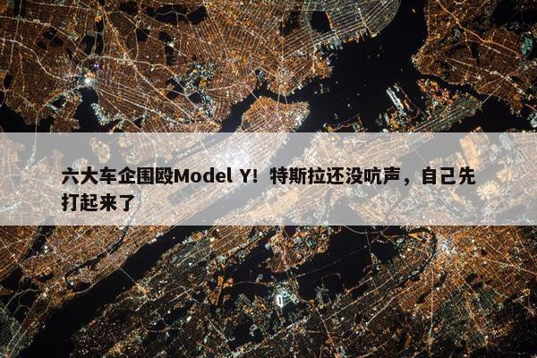 六大车企围殴Model Y！特斯拉还没吭声，自己先打起来了