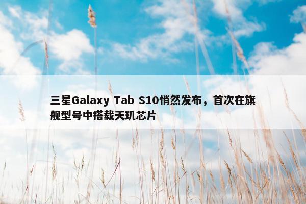 三星Galaxy Tab S10悄然发布，首次在旗舰型号中搭载天玑芯片