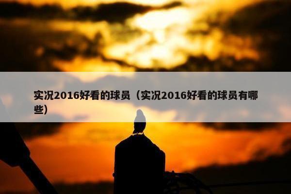 实况2016好看的球员（实况2016好看的球员有哪些）