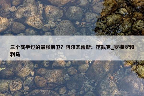 三个交手过的最强后卫？阿尔瓦雷斯：范戴克_罗梅罗和利马