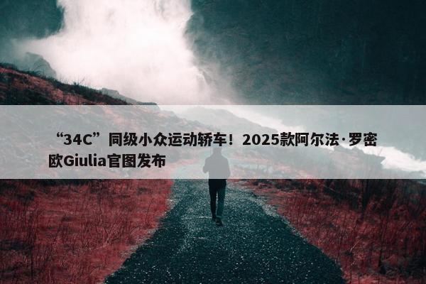 “34C”同级小众运动轿车！2025款阿尔法·罗密欧Giulia官图发布