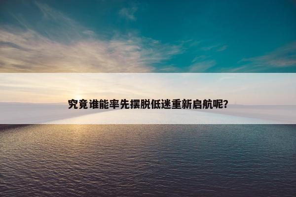 究竟谁能率先摆脱低迷重新启航呢？