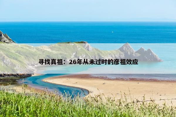 寻找真祖：26年从未过时的彦祖效应