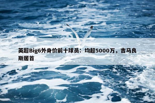 英超Big6外身价前十球员：均超5000万，吉马良斯居首