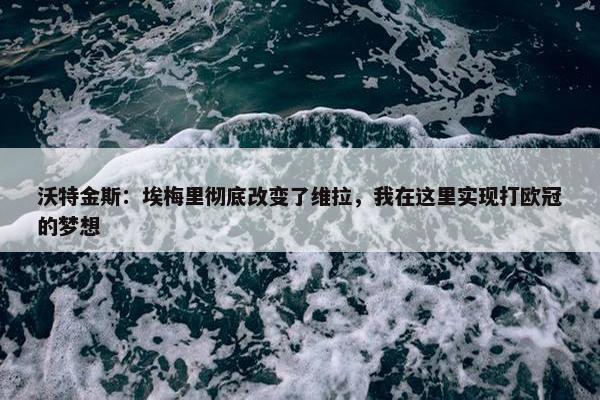 沃特金斯：埃梅里彻底改变了维拉，我在这里实现打欧冠的梦想