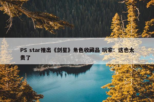 PS star推出《剑星》角色收藏品 玩家：这也太贵了