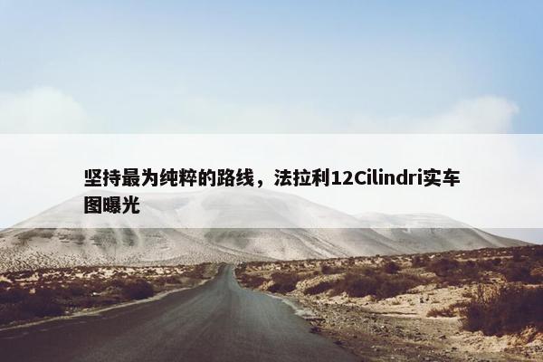 坚持最为纯粹的路线，法拉利12Cilindri实车图曝光