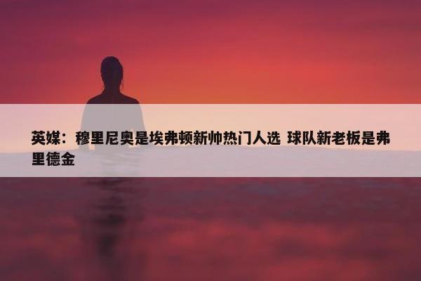 英媒：穆里尼奥是埃弗顿新帅热门人选 球队新老板是弗里德金