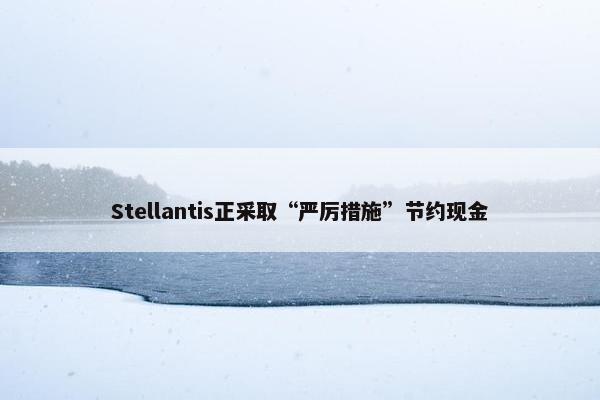 Stellantis正采取“严厉措施”节约现金