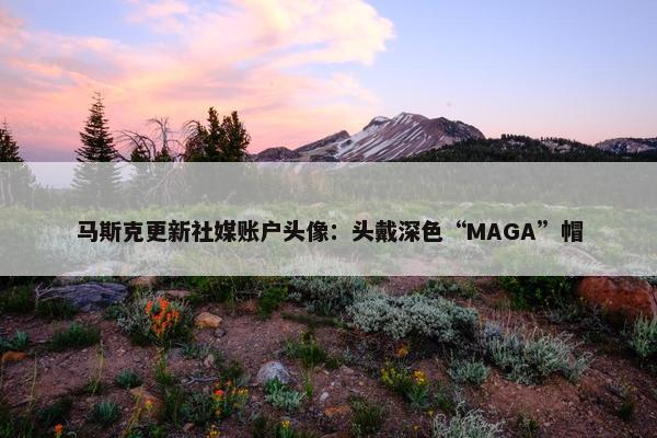 马斯克更新社媒账户头像：头戴深色“MAGA”帽