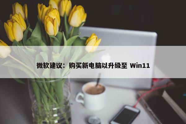 微软建议：购买新电脑以升级至 Win11