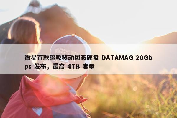 微星首款磁吸移动固态硬盘 DATAMAG 20Gbps 发布，最高 4TB 容量