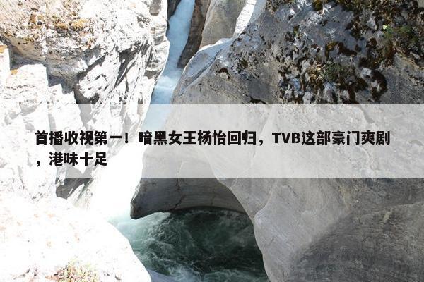 首播收视第一！暗黑女王杨怡回归，TVB这部豪门爽剧，港味十足