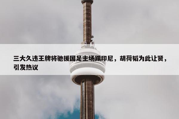 三大久违王牌将驰援国足主场踢印尼，胡荷韬为此让贤，引发热议