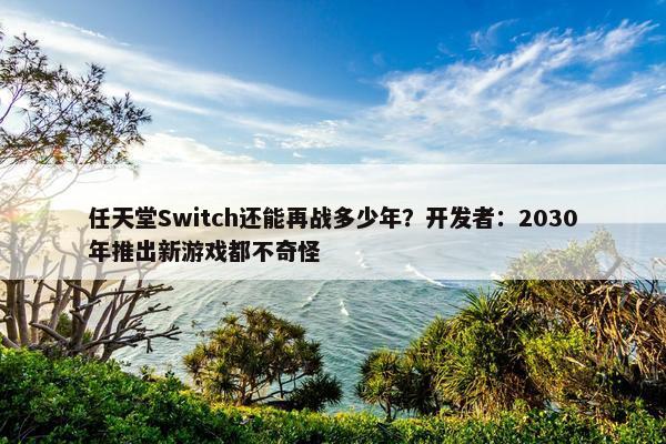 任天堂Switch还能再战多少年？开发者：2030年推出新游戏都不奇怪