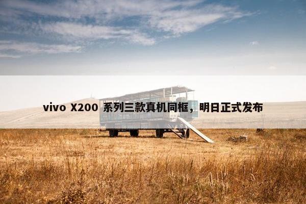 vivo X200 系列三款真机同框，明日正式发布