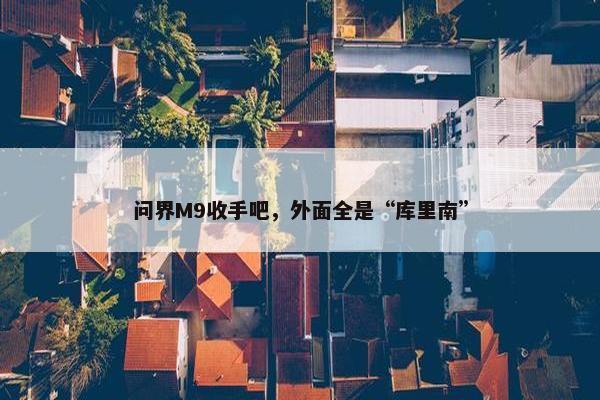 问界M9收手吧，外面全是“库里南”