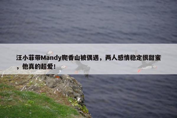 汪小菲带Mandy爬香山被偶遇，两人感情稳定很甜蜜，他真的超爱！