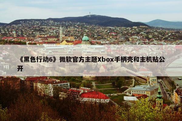 《黑色行动6》微软官方主题Xbox手柄壳和主机贴公开