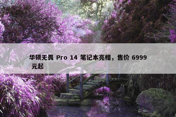 华硕无畏 Pro 14 笔记本亮相，售价 6999 元起