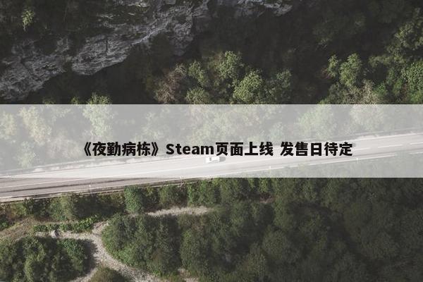 《夜勤病栋》Steam页面上线 发售日待定