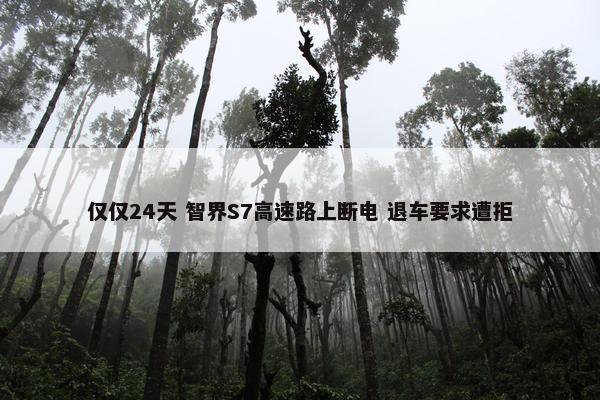 仅仅24天 智界S7高速路上断电 退车要求遭拒