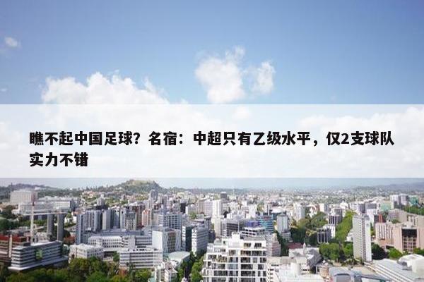 瞧不起中国足球？名宿：中超只有乙级水平，仅2支球队实力不错