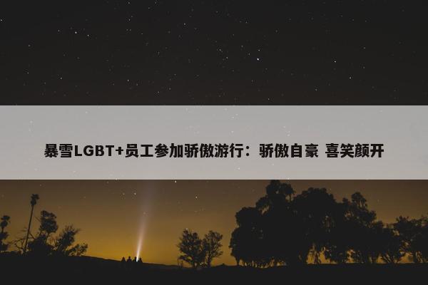 暴雪LGBT+员工参加骄傲游行：骄傲自豪 喜笑颜开