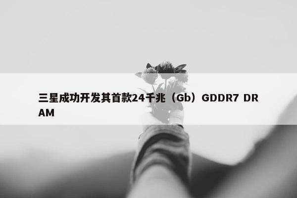 三星成功开发其首款24千兆（Gb）GDDR7 DRAM