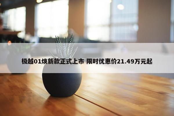 极越01焕新款正式上市 限时优惠价21.49万元起