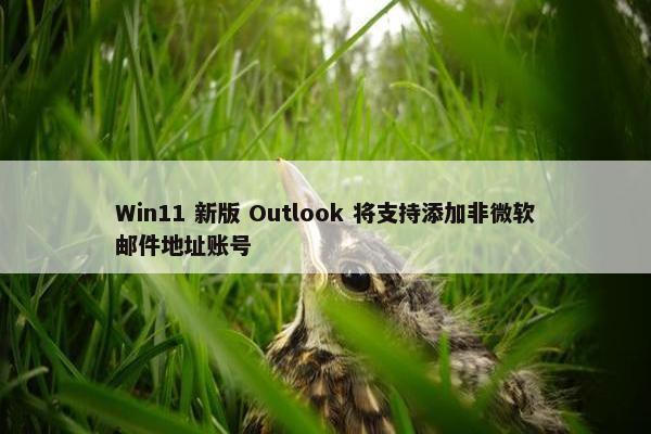 Win11 新版 Outlook 将支持添加非微软邮件地址账号