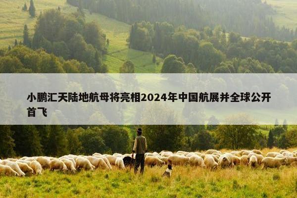 小鹏汇天陆地航母将亮相2024年中国航展并全球公开首飞