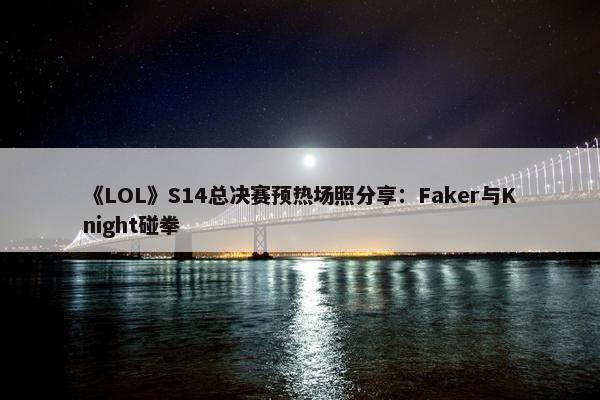 《LOL》S14总决赛预热场照分享：Faker与Knight碰拳